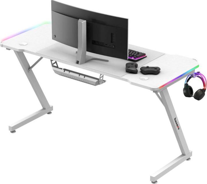 Produktbild Huzaro Biurko gamingowe Hero 3.3 White RGB