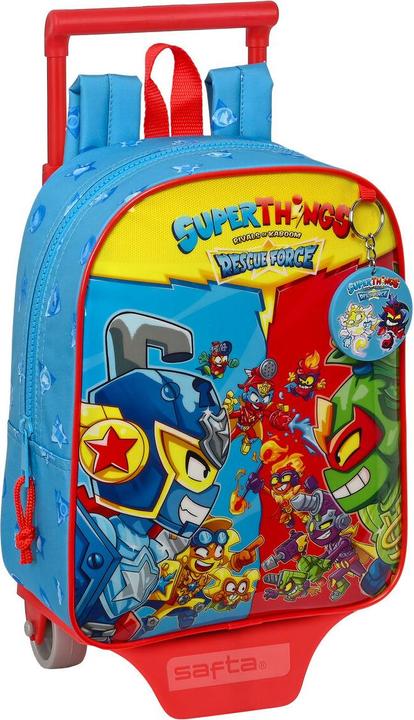 Image du produit Superthings Sac à dos scolaire à roulettes Rescue force bleu 22 x 27 x 10 cm