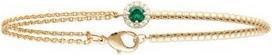 Immagine prodotto Lara BRACCIALE Placcato - 18 - SEMIRIGIDO - S.SMERALDO - ZIRCONI (Dorato)