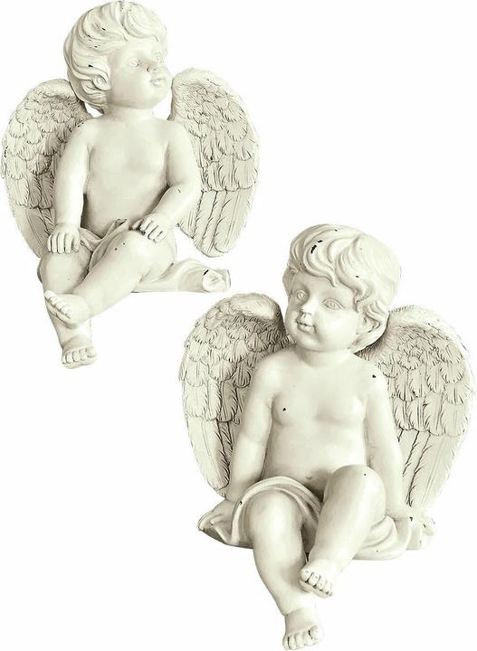 Image du produit Loberon Anges décoratifs Set de 2 Starlight blanc antique
