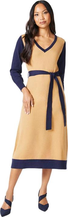Actual product image Principles Womens/Ladies Tipped Knitted Belt Midi Dress (36 D)