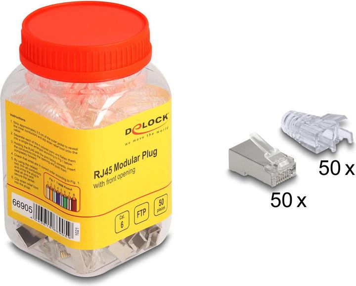 Immagine prodotto Delock Spina modulare RJ45 (Connettore del cavo di rete)
