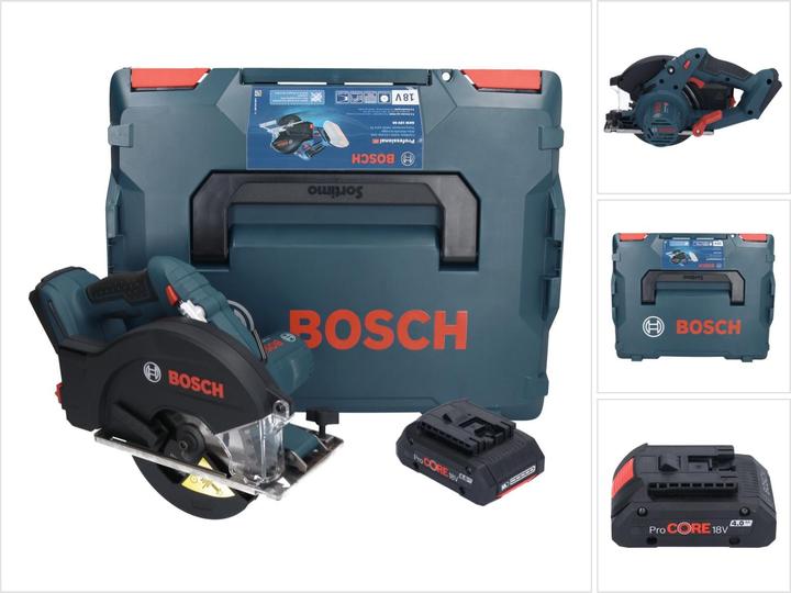 Actual product image Bosch Professional Bosch GKM 18V-50 Professional Battery Metal Circular Saw 18 V 136 mm Brushless + 1x ProCORE Battery