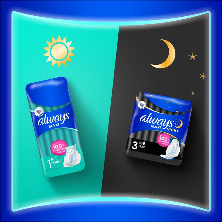 Produktbild Always Maxi Night (12 x, Damenbinden)