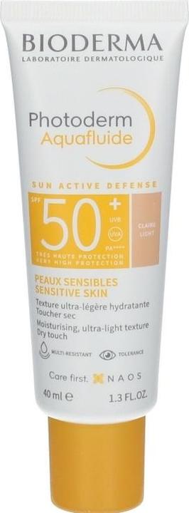 Produktbild Bioderma Hip $, Photoderm Aquafluide SPF 50 + Ultralekki Fluid skin light shade 40 ml - long shelf li (Sonnencreme, SPF 50, 40 ml)