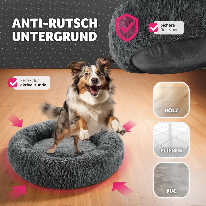 Image du produit tectake Panier pour chien Maja avec rembourrage épais et maille peluche longue (Chien)