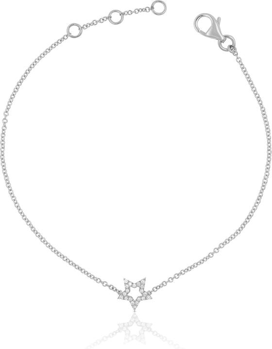 Muau Stern (19 cm, 750/18K Weissgold)