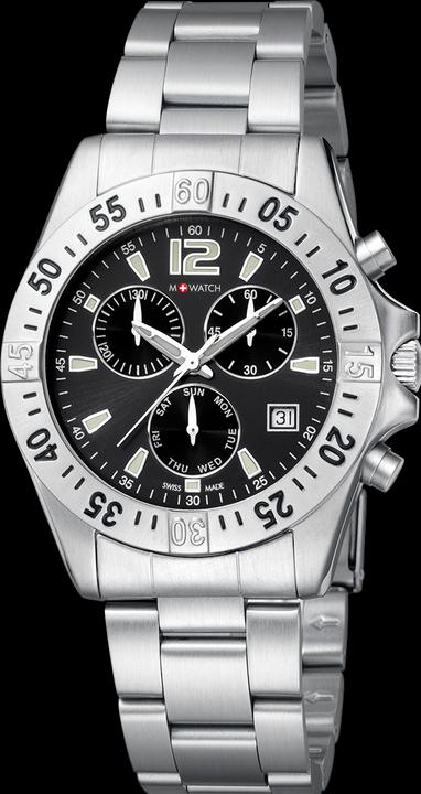 M Watch Mondaine Aqua Steel 40 (Chronograph, Swiss Made, 40 mm)