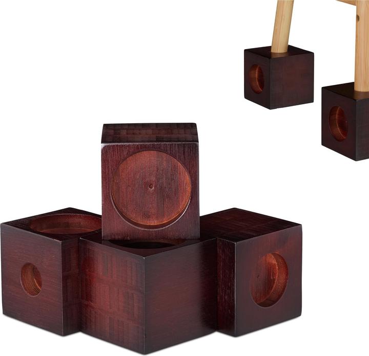 Actual product image Relaxdays Set of 4 Bed Risers