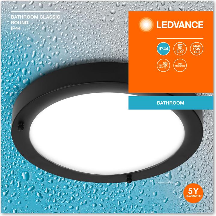 Produktbild Ledvance Bathroom Ceiling Luminaire IP44 E27 (E27)