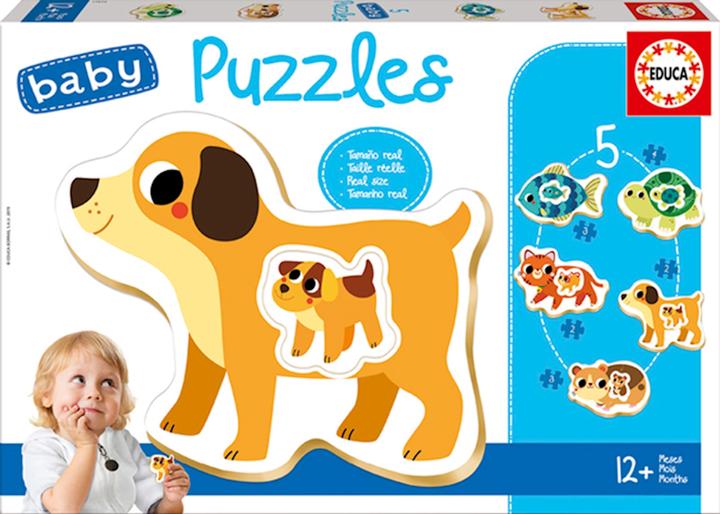 Immagine prodotto Educa Puzzle per bambini Animali 2x2/2x3/4 pezzi (4 pezzi)
