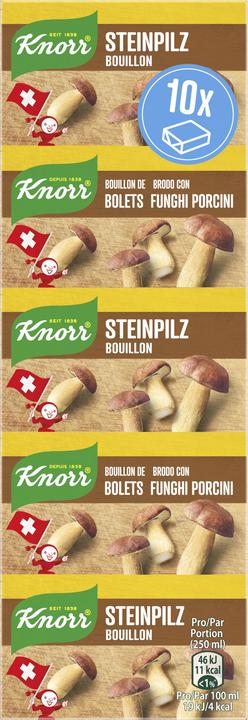Knorr Bouillon de bolets barre cubes pour soupes