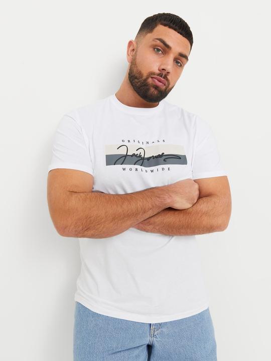 Actual product image Jack & Jones Plus Size Logo T-shirt T-shirt (6XL)