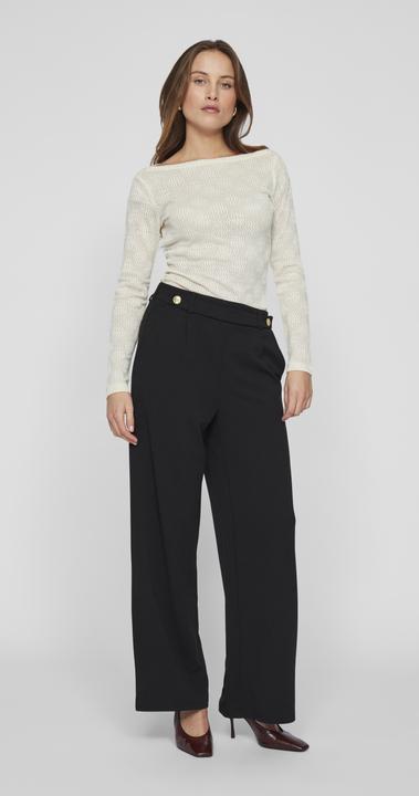 Actual product image Vila Boat-neck top with long sleeves (S)
