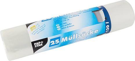 Papstar Mlls„cke LDPE, 120 Liter, transparent (25 x, 120 l)