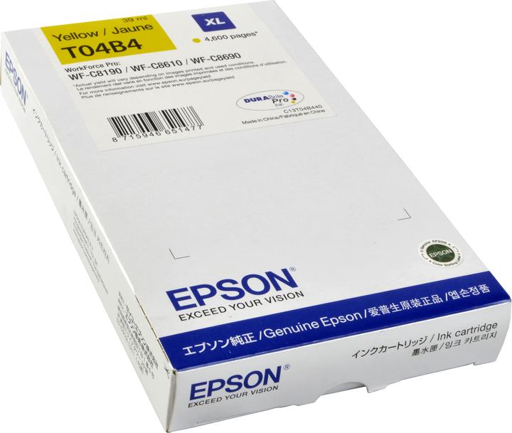 Image du produit Epson Cartouche D'Encre XL Jaune T04b4 (Y)