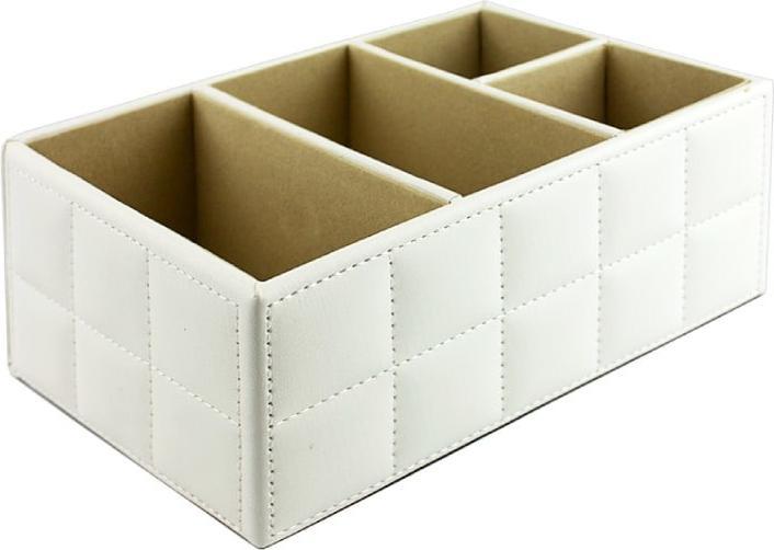 Actual product image JTI Organiser box made of PU leather, white (2.24 l)
