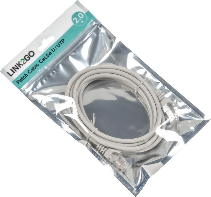 Actual product image Link2Go Network cable (UTP, CAT5e, 2 m)