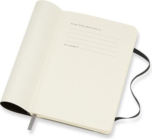 Produktbild Moleskine Monats-Notizkalender P/A6 629230 2020 1W/S,liniert schwarz