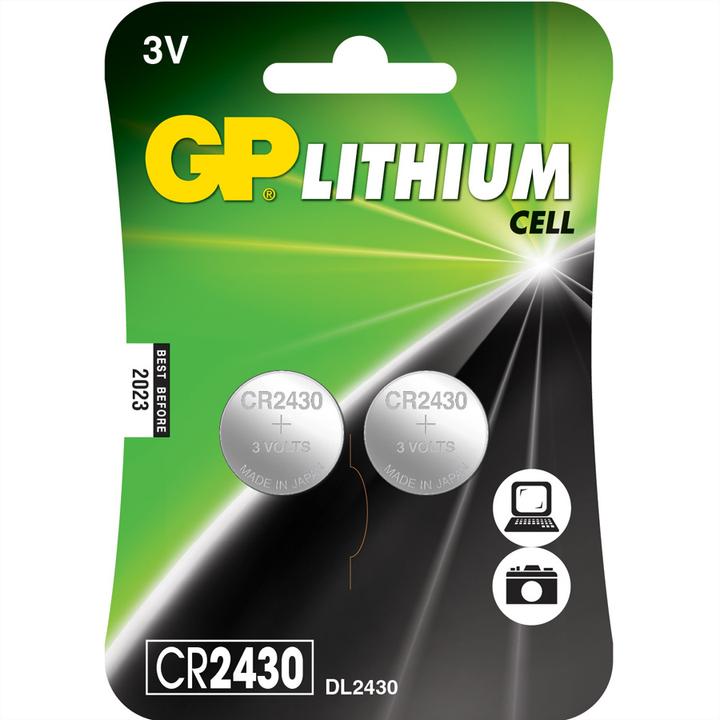Actual product image GP Batteries CR 2430 Lithium (2 pcs., CR2430, 300 mAh)