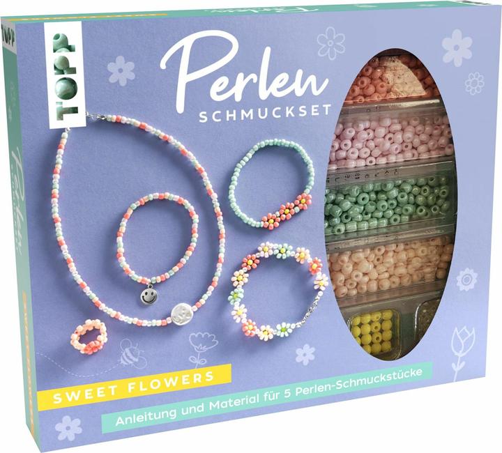 Produktbild Topp Perlen-Schmuckset Sweet Flowers