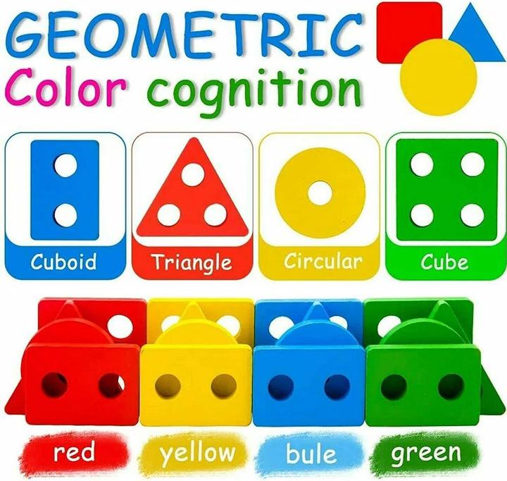 Actual product image Activity Board Wooden sorting and stacking toy educational learning preschool colour recognition shape sorter