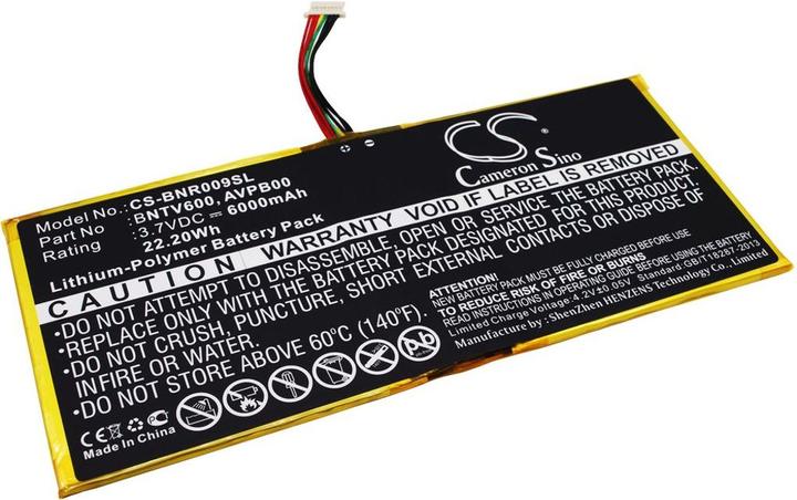 Produktbild NoName Battery for Barnes & Noble BNTV600 etc