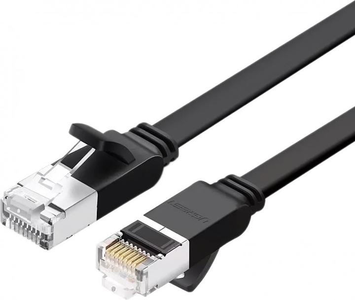 Image du produit Ugreen Cat 6 UTP Flat Ethernet RJ45 Cable Pure Copper 2m (black) (UTP, CAT6, 2 m)