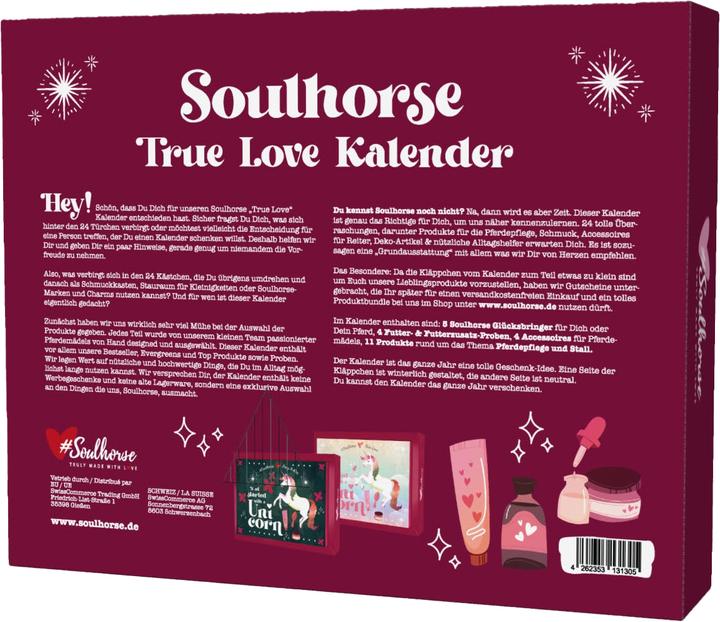 Nährwerte und Zutaten Soulhorse Probenkalender