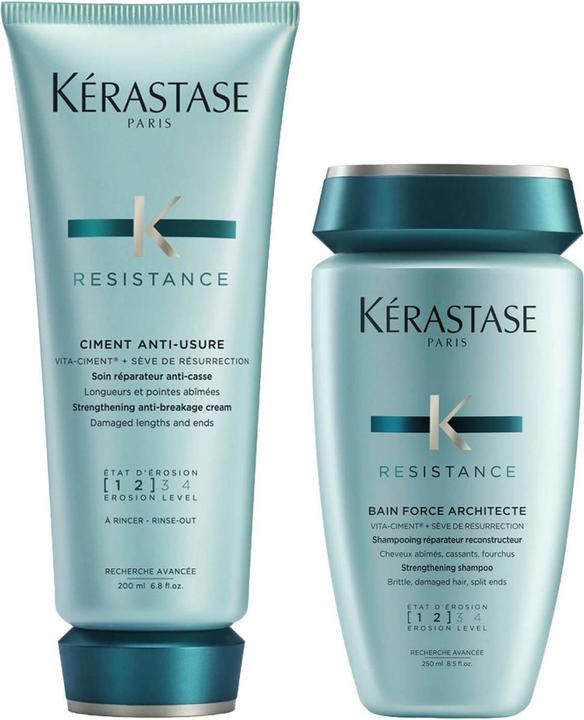 Kérastase Résistance - Bain Force Architecte + Ciment Anti-Usure Special (Haarpflege set)