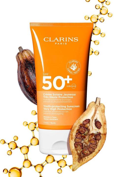 Actual product image Clarins Solaires Crême pour le Corps Sun Protection Factor 50 + (re) (Suntan cream, SPF 50, 150 ml)