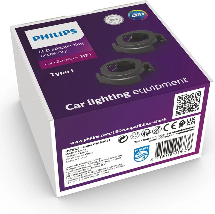 Immagine prodotto Philips Zoccolo per lampada auto 11179X2 Base PX26d Tipo (lampadina auto) H7 (H7)