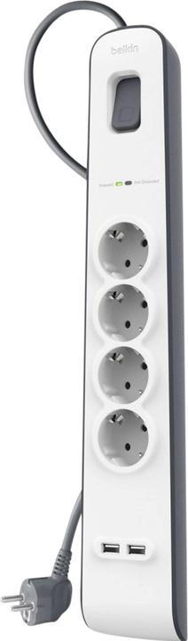 Actual product image Belkin BSV401VF2M (4 x, CEE 7/3, USB-A, 2 m)