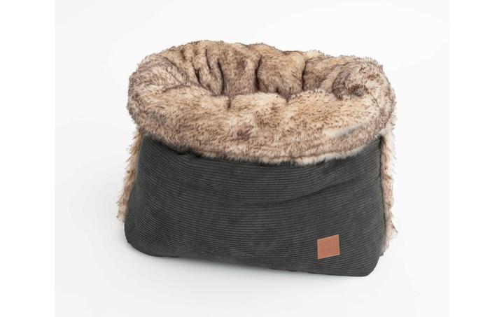 Produktbild Pet & Co. Kuschelsack Snuggle Cord Charcoal S (Hund, Katze)