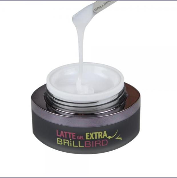 Immagine prodotto BrillBird Latte Extra Gel 50ml (Bianco latte, Smalto per unghie effetto gel)
