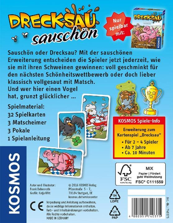 Produktbild Kosmos Drecksau Sauschön (Deutsch)