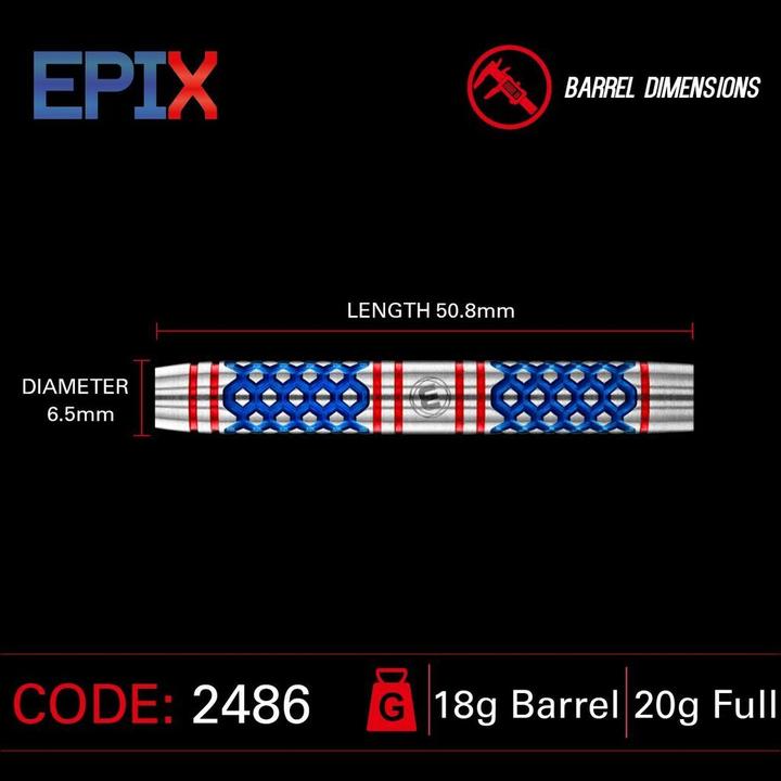 Immagine prodotto Winmau Softdart Epix, 2486-20g (20 g)