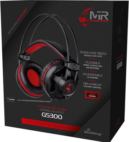 Immagine prodotto MediaRange Cuffie da gioco cablate con suono surround 5.1 (Cablato)