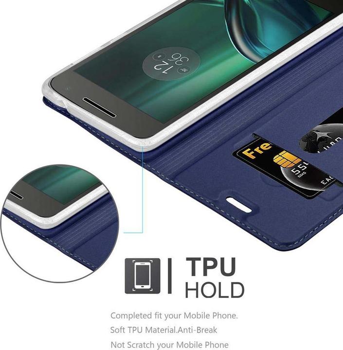 Actual product image Cadorabo Book Classy Style Cover (Motorola Moto G4 Play)