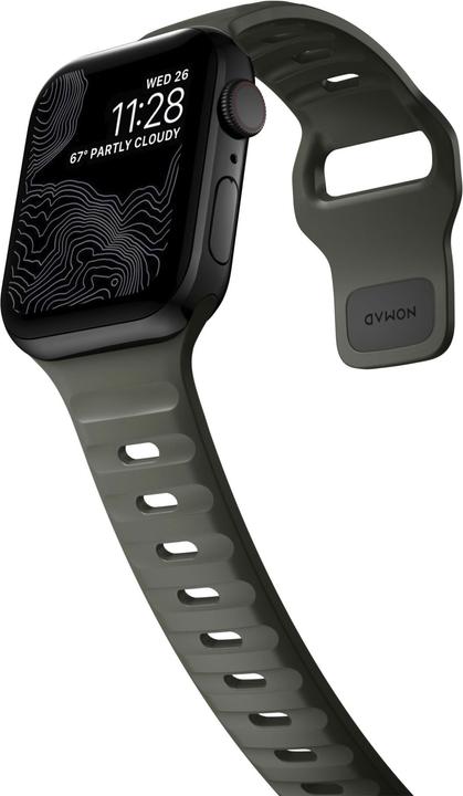 Actual product image Nomad Sport Strap V2 (45 mm, 44 mm, 42 mm, Aluminium, Rubber)