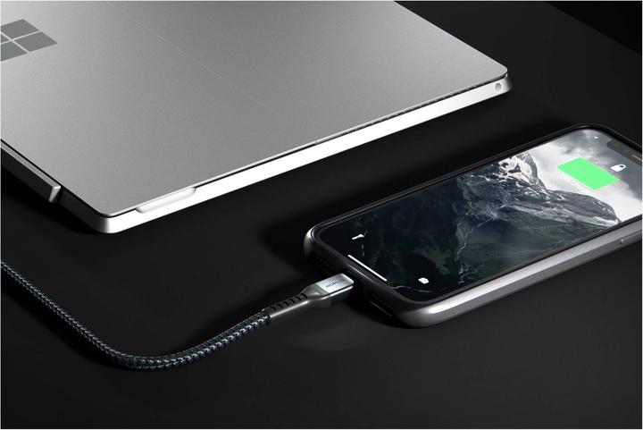 Actual product image Nomad Rugged USB-A to Lightning Cable 3 m (3 m, USB 3.2 Gen 1, 12 W)