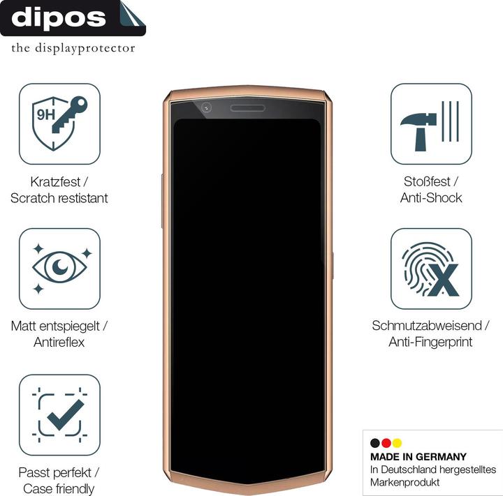 Actual product image Dipos Anti-Shock Screen Protector Matte (1 Piece, Cubot Pocket 3)