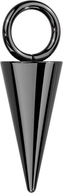 Produktbild Star Piercing Anhänger schwarz Cone (Titan G23, ohne Messing)