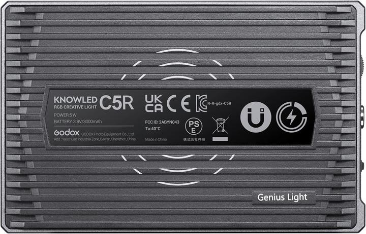 Actual product image Godox C5R Mobile RGB LED light (Further permanent lights)