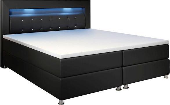 Image du produit Juskys LED Lit Boxspring Montana (180 x 200 cm)