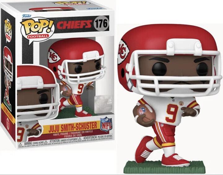 Actual product image Funko NFL-POP! Sports Vinyl Figure Chiefs - JuJu Smith-Schuster (Away) 9 cm