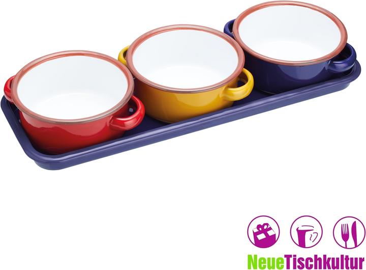 Image du produit neuetischkultur Set de bols à tremper 3 pièces, avec plateau