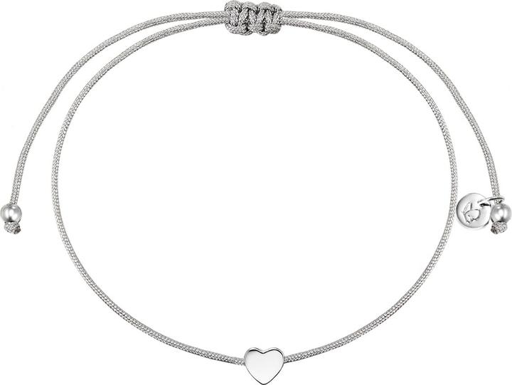 Actual product image Glanzstücke München Ladies heart sterling silver 15,0 - 22,0 cm, flexible adjustable - 10104 (22 cm, Sterling Silver)