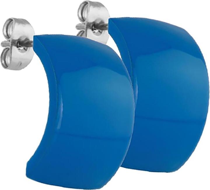 Produktbild Star Piercing Ohrstecker blau Schild (ohne Messing, Chirurgenstahl 316L)