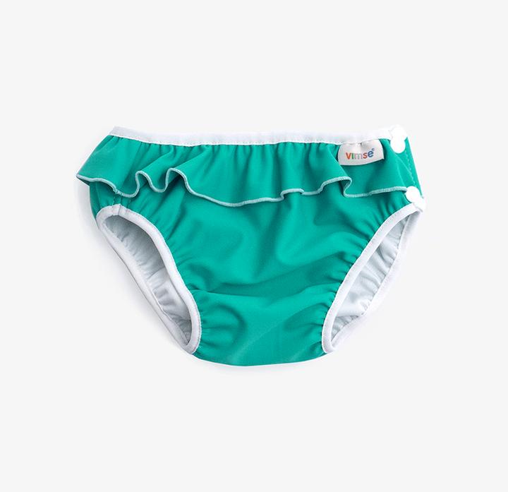 Produktbild ImseVimse Badewindel XXL 13-17 Kg - grün Rüschen (1 Stück)